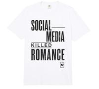 Las Redes sociales Mataron el Romance sarcástico Citas Humor Arte Comfort Colors Adult Heavyweight T-Shirt