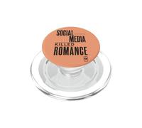Las Redes sociales Mataron el Romance sarcástico Citas Humor Arte PopSockets PopGrip para MagSafe