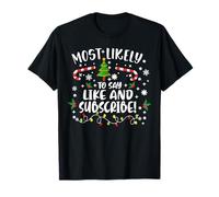 Las Redes sociales navideñas Son más propensas a Decir me Gusta y suscribirse Camiseta
