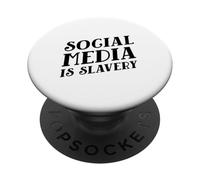 Las Redes sociales Son esclavitud (Declaración de desintoxicación Digital) PopSockets PopGrip Adhesivo