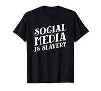 Las Redes sociales Son esclavitud Vida analógica Declaración de desintoxicación Digital Camiseta