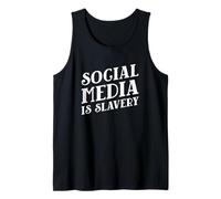 Las Redes sociales Son esclavitud Vida analógica Declaración de desintoxicación Digital Camiseta sin Mangas
