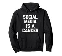 Las Redes sociales Son un cáncer - Novedad sarcástica Divertida Sudadera con Capucha