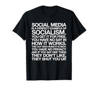 Las Redes sociales Son un Ejemplo Socialismo Camiseta
