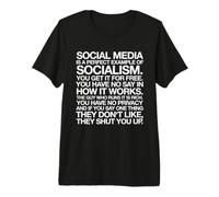 Las Redes sociales Son un Ejemplo Socialismo Camiseta Premium