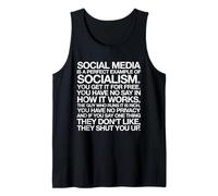 Las Redes sociales Son un Ejemplo Socialismo Camiseta sin Mangas