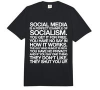 Las Redes sociales Son un Ejemplo Socialismo Comfort Colors Adult Heavyweight T-Shirt