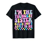 Las Reglas de la Camisa de la Hermana más Joven no se aplican a mí Funny Sibling Camiseta