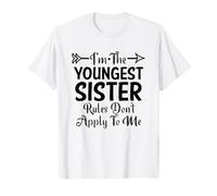 Las Reglas de la Hermana Menor no se aplican a mí Hermano 3 Hermanas Camiseta