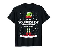 Las Reglas Lindas de «Soy el Elfo más Joven» no se aplican a mí, Divertida Navidad Camiseta