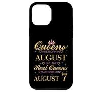 Las Reinas Nacen en Agosto Las Reinas Reales Nacen el 7 de Agosto Carcasa para iPhone 12 Pro MAX