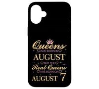 Las Reinas Nacen en Agosto Las Reinas Reales Nacen el 7 de Agosto Carcasa para iPhone 16 Plus