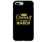 Las reinas nacen en marzo Fiesta de cumpleaños de Queen Girl Carcasa para iPhone 7 Plus/8 Plus