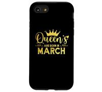 Las reinas nacen en marzo Fiesta de cumpleaños de Queen Girl Carcasa para iPhone SE (2020) / 7 / 8