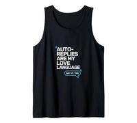 Las respuestas automáticas Son mi lenguaje de Amor: Humor en el Lugar de Trabajo Camiseta sin Mangas
