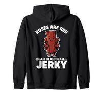 Las Rosas de Carne Seca Son un Juego de Palabras Rojo Senderismo Snack Humor Snack de Carne, Sudadera con Capucha
