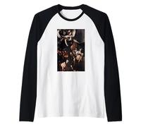 Las Siete Obras de Misericordia de Caravaggio (1607) Camiseta Manga Raglan