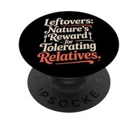 Las sobras Natures recompensan a los parientes tolerantes Acción de Gracias PopSockets PopGrip Adhesivo