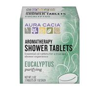 Las tabletas de la ducha de aromaterapia, Purificación de eucalipto, 3 Tabletas - Aura Cacia