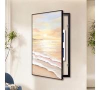 Las Tapa Cuadro Electrico De Cajas Interruptores, Cajas Contadores, Paneles De Interruptores Ocultos Y Murales Pared(Beige1,45 * 90cm/17.7 * 35.4in)