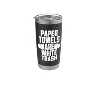 Las toallas de papel son basura blanca ama reciclar basura reciclaje Vaso térmico de acero inoxidable de doble pared