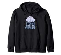 Las tormentas me Hacen más Fuerte Sudadera con Capucha