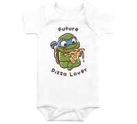 Las Tortugas Ninja Kids - Future Pizza Lover Unisex Body Blanco 86/92 100% algodón