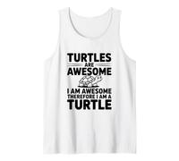 Las Tortugas Son Impresionantes Soy Impresionante por lo Tanto Soy una Tortuga Camiseta sin Mangas