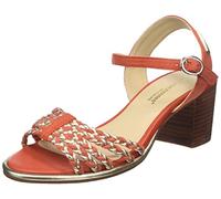 Las Tropezianas por Sr. Belarbi Mujer Lania Sandale, Coral Oro, 38 EU