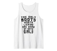 Las únicas botas que vale la pena lamer son usadas por chicas góticas Camiseta sin Mangas