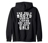 Las únicas botas que vale la pena lamer son usadas por chicas góticas Sudadera con Capucha