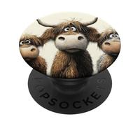Las Vacas de Las Tierras Altas Los McNumpties PopSockets PopGrip Adhesivo
