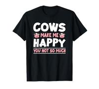 Las Vacas me Hacen Feliz, no Tan Divertida Vaca Camiseta
