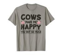 Las Vacas me Hacen Feliz, no Tan Divertida Vaca Camiseta