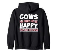 Las Vacas me Hacen Feliz, no Tan Divertida Vaca Sudadera con Capucha