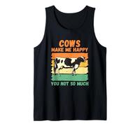 Las Vacas me Hacen Feliz no Tanto Camiseta sin Mangas