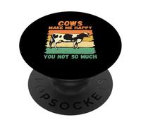 Las Vacas me Hacen Feliz no Tanto PopSockets PopGrip Adhesivo