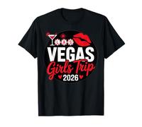 Las Vegas 2026 Girl Trip Matching Bestie Vacation Mujer Rojo Camiseta
