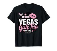 Las Vegas 2026 Girl Trip Matching Bestie Vacation Mujer Rosa Camiseta