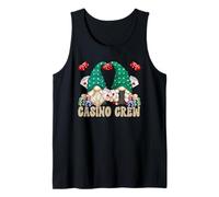 Las Vegas Gambling GNOME Couple For Mom and Dad Casino Crew Camiseta sin Mangas