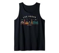 Las Vegas Nevada Skyline - Recuerdo de Viaje Minimalista Camiseta sin Mangas