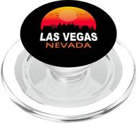 Las Vegas Nevada State USA Vintage Sunset City Skyline PopSockets PopGrip para MagSafe