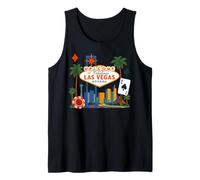 Las Vegas Nevada Viaje de Vacaciones Souvenir NV Skyline Camiseta sin Mangas