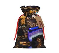 Las Vegas Night Print Bolsas de regalo de varios tamaños, bolsas de regalo para celebraciones, reutilizables para cumpleaños y eventos especiales