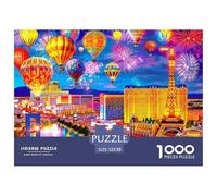 Las Vegas Night Show Material Duradero Piezas Fáciles De Montar, Relajarse Y Disfrutar Momentos Tranquilos 52x38cm/1000pcs