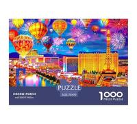 Las Vegas Night Show Piezas De Encaje Duraderas Hobby para Tiempo Libre, Noches, Fines De Semana Y Periodos De Vacaciones 70x50cm/1000pcs