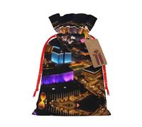 Las Vegas Night View Print Bolsas de regalo de varios tamaños, bolsas de regalo para celebraciones, reutilizables para cumpleaños y eventos especiales