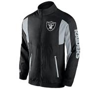 Las Vegas Raiders Foundation Crinkle Track Jacket - M, Negro