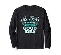 Las Vegas Siempre es una Buena Idea Viaje Divertido por la Ciudad Manga Larga