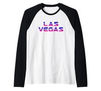 Las Vegas Starry Sky Desert Vacation Design Camiseta Manga Raglan